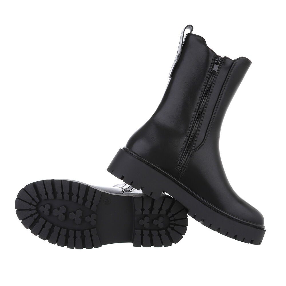 Ital-Design Damen Freizeit Plateaustiefelette (84989618) Blockabsatz günstig online kaufen