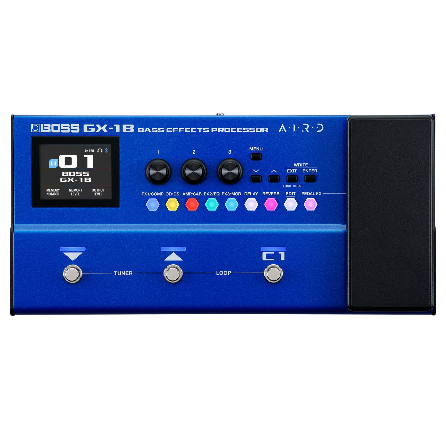 Boss by Roland E-Gitarre Boss Effektgerät GX-1B Multieffekt-Pedal für Bass mit Netzteil, Effektgerät, Bass, Effektgerät, Vorteils-Set mit Netzteil