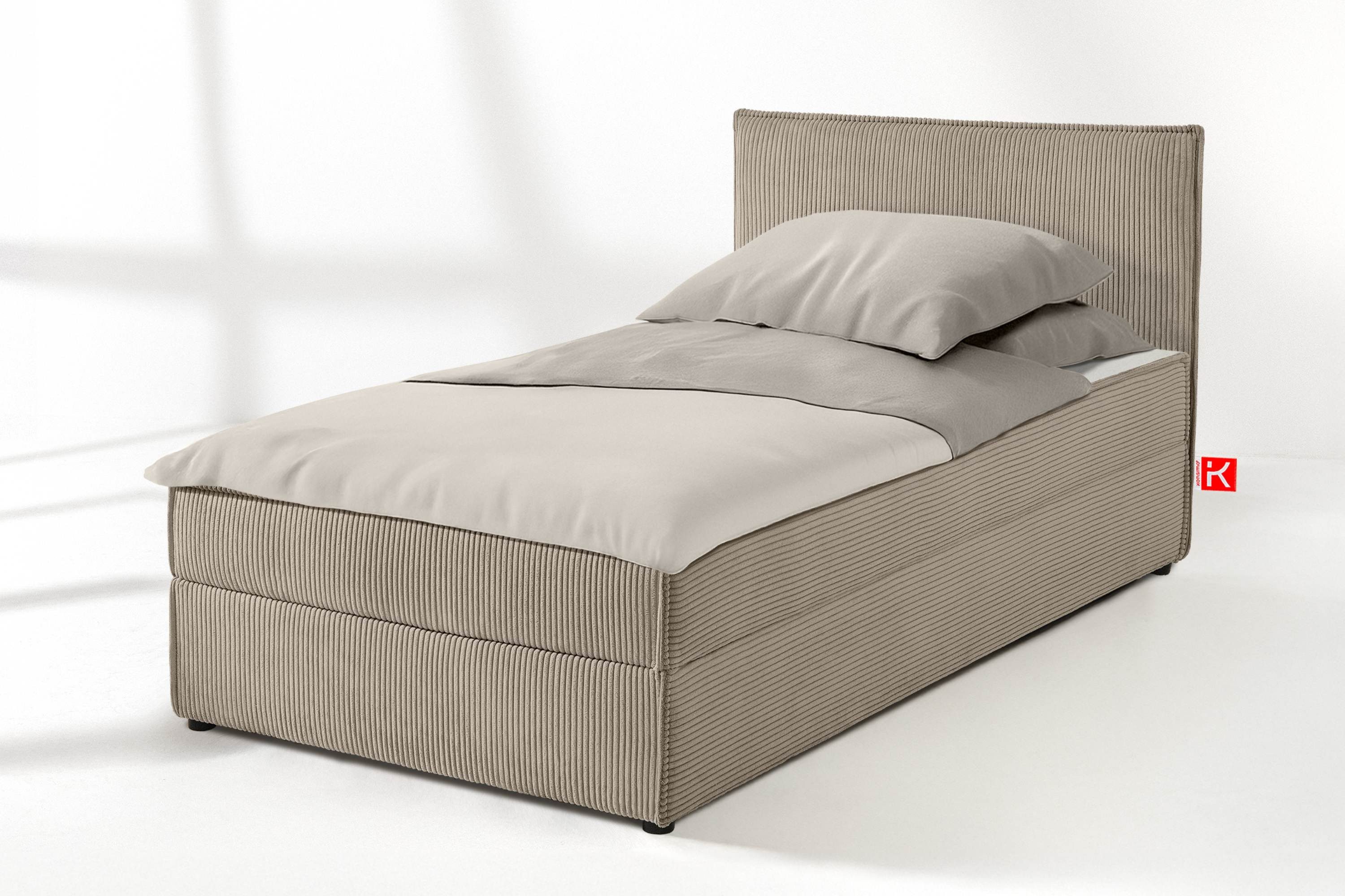 KONSIMO® Jugendbett Einzelbett, Polsterbett ROTI, Tagesbett (100 cm x 200 c günstig online kaufen
