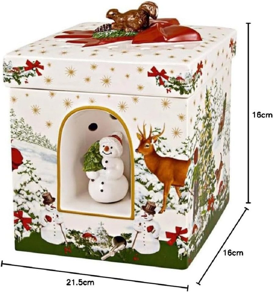 Villeroy & Boch Windlicht 392502 - Christmas Toy's Windlicht m. Spieluhr, 16 x 16 x 21.5 cm (1 St)