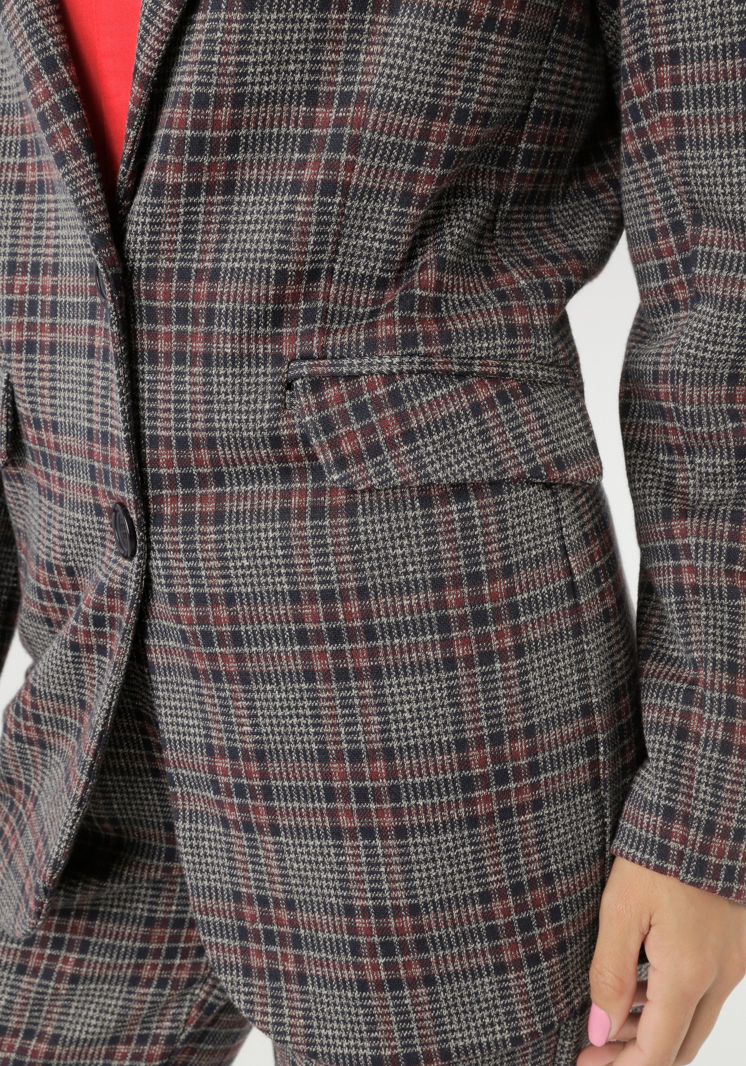 Aniston SELECTED Jerseyblazer mit klassischem Karomuster