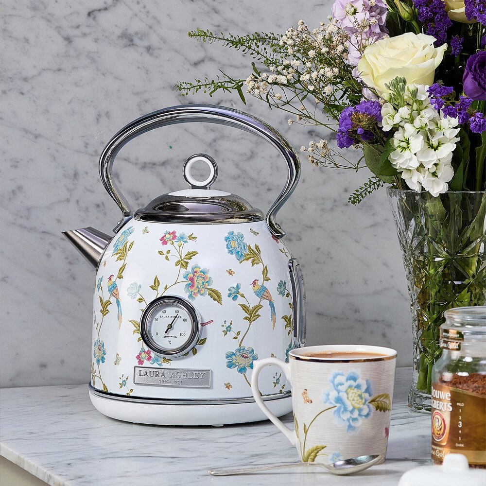 VQ Wasserkocher Laura Ashley Wasserkocher 1,7L 2200W Leuchtanzeige – Elveden White VQ, 1.7 l, 2200 W