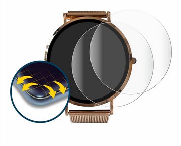 BROTECT Full-Screen Schutzfolie für Micento California Smartwatch, Displayschutzfolie, 2 Stück, 3D Curved klar