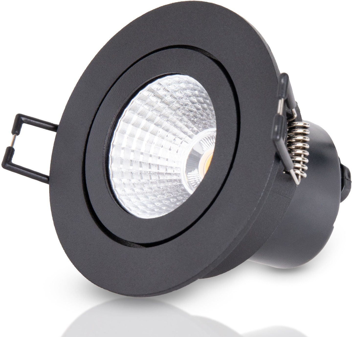 Paco Home Einbauleuchte Rita, LED wechselbar, Warmweiß, LED Einbaustrahler Schwenkbar LED Прожекторы Spotlight Flach dimmbar