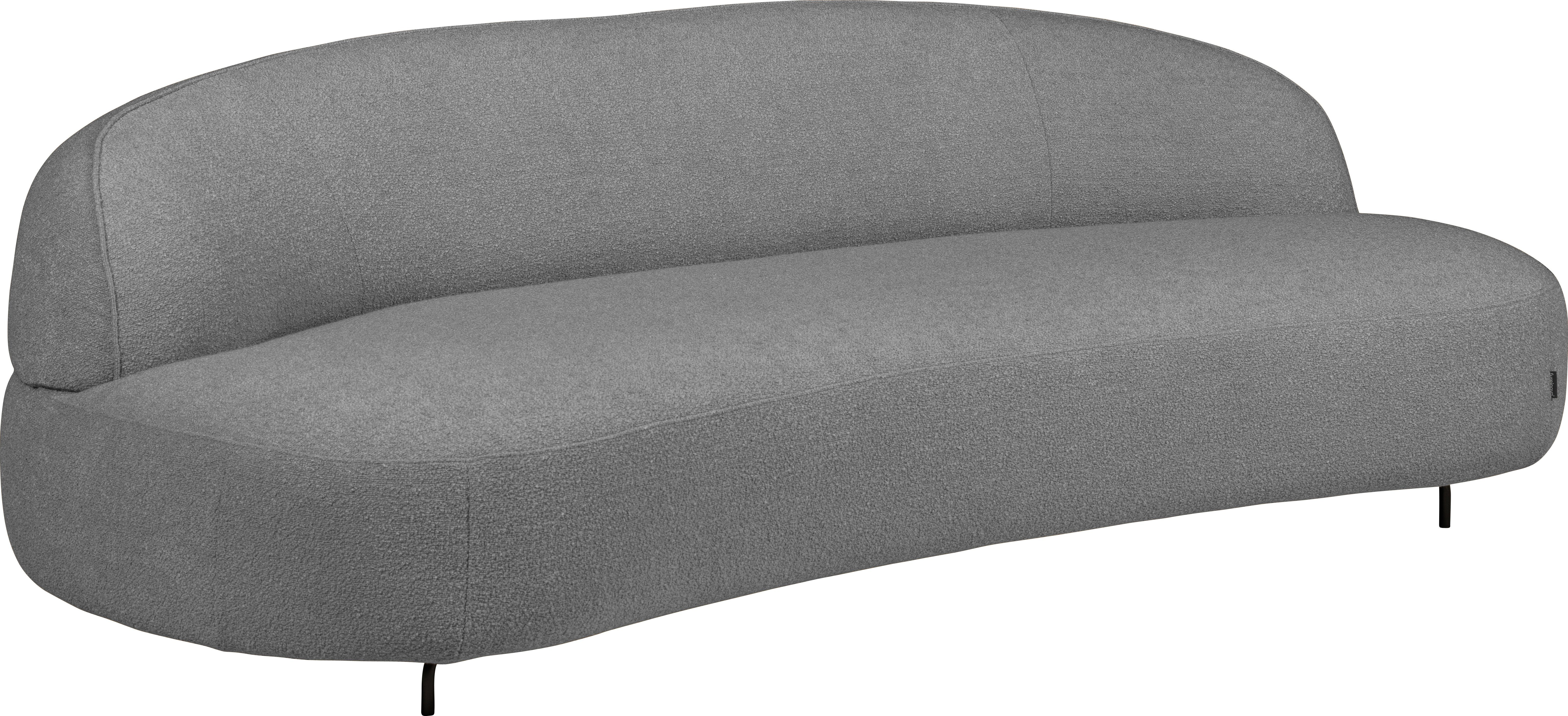 furninova Sofa Aria, organisch geformt, im skandinsvischen Design silver