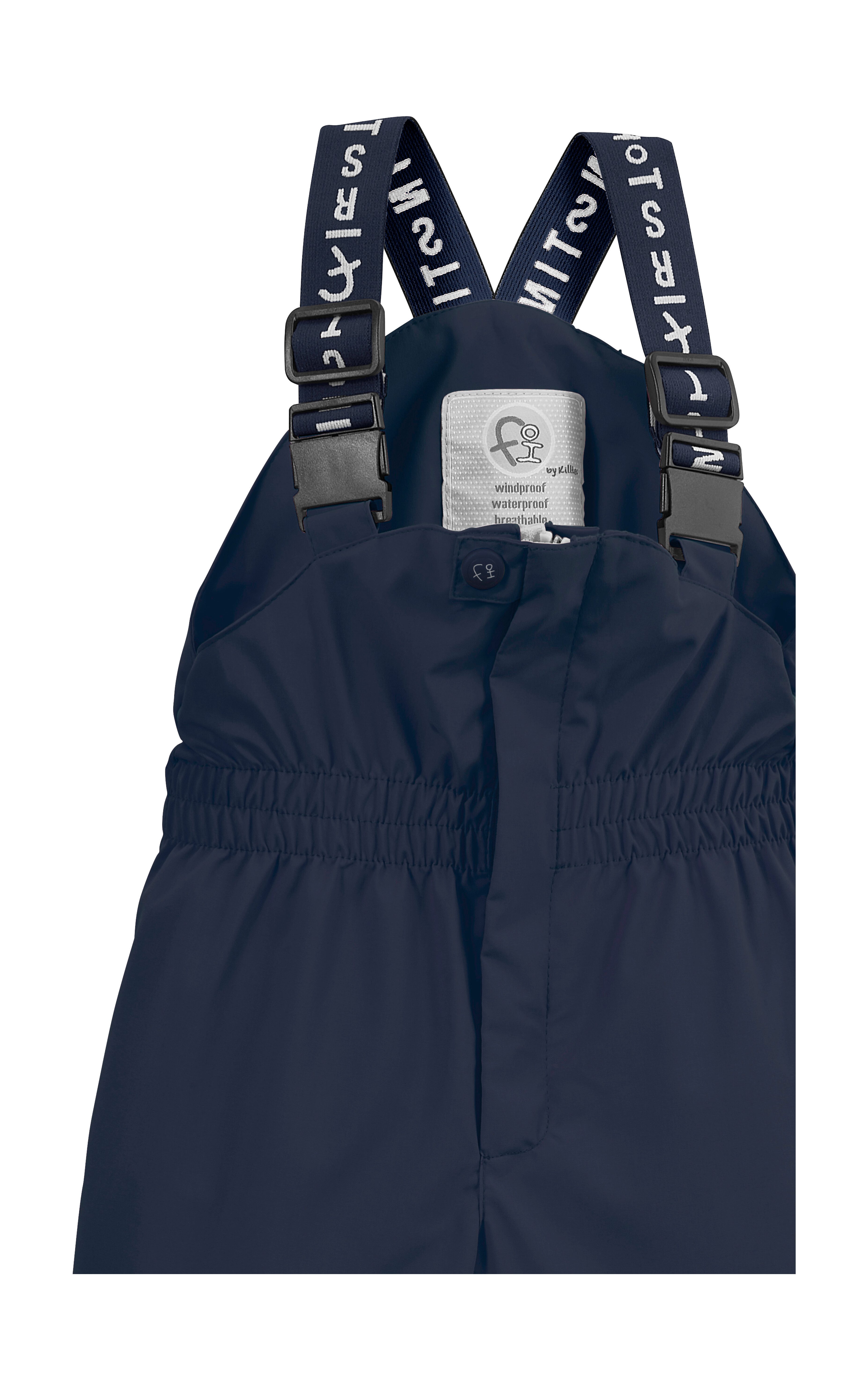 first instinct by killtec Funktionshose FIOS 64 MNS PNTS Matsch-/ Regenhose mit verstellbaren Hosenträgern, wasserdicht