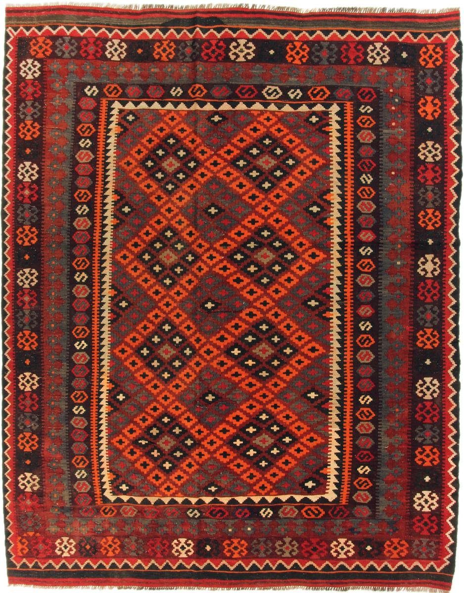 Nain Orientteppich Orientteppich, rechteckig, Höhe: Kelim Handgewebter Afghan 197x248 mm Antik Trading, 3