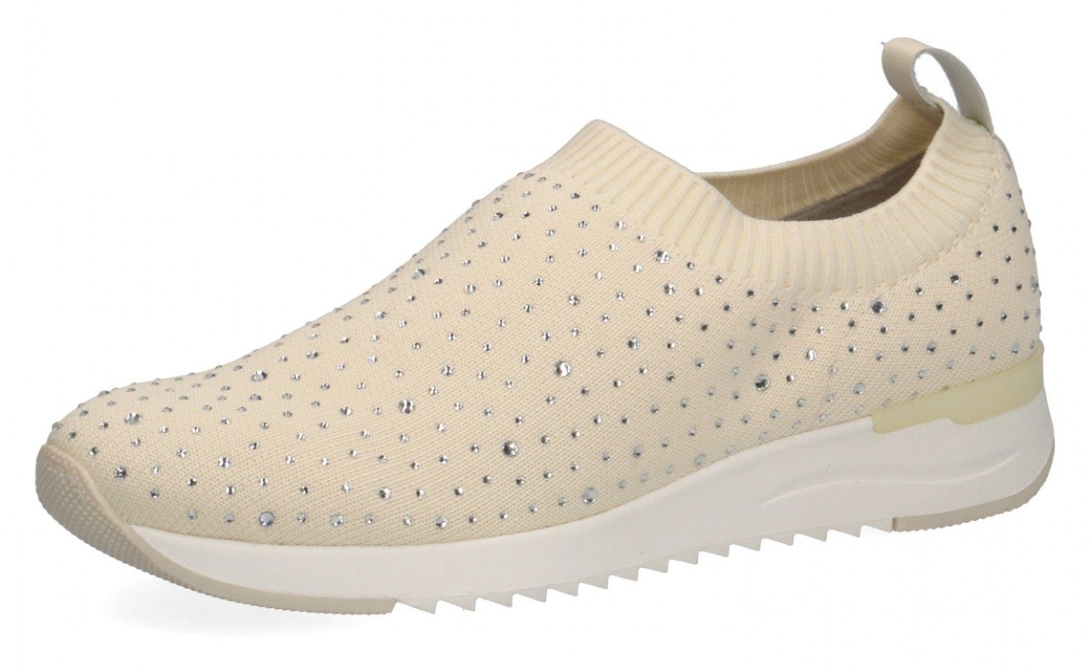 Caprice mit hellgelb Slip-On Sneaker Strass-Steine