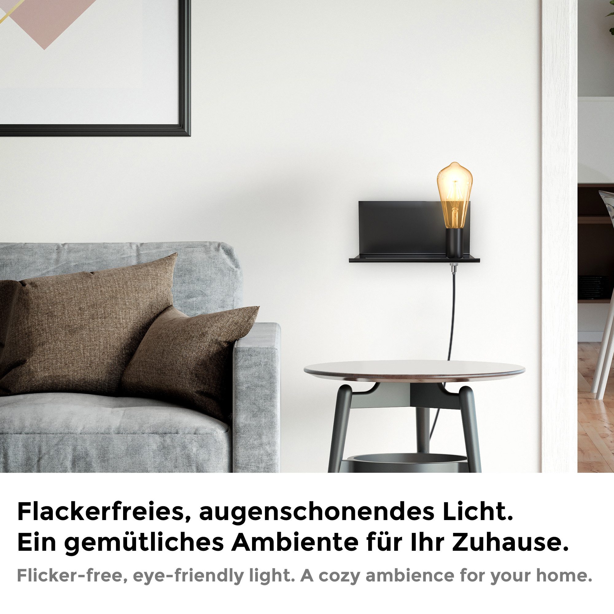 B.K.Licht LED-Leuchtmittel LED Leuchtmittel 6er Set E27 ST64, E27, 6 St., Warmweiß, 2.700 K Edison Vintage Glühbirne Filament