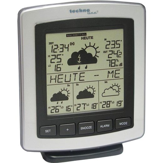 technoline »WD 4204 WetterDirekt Station« Satellitenwetterstation (Wetterstation mit Funk ...