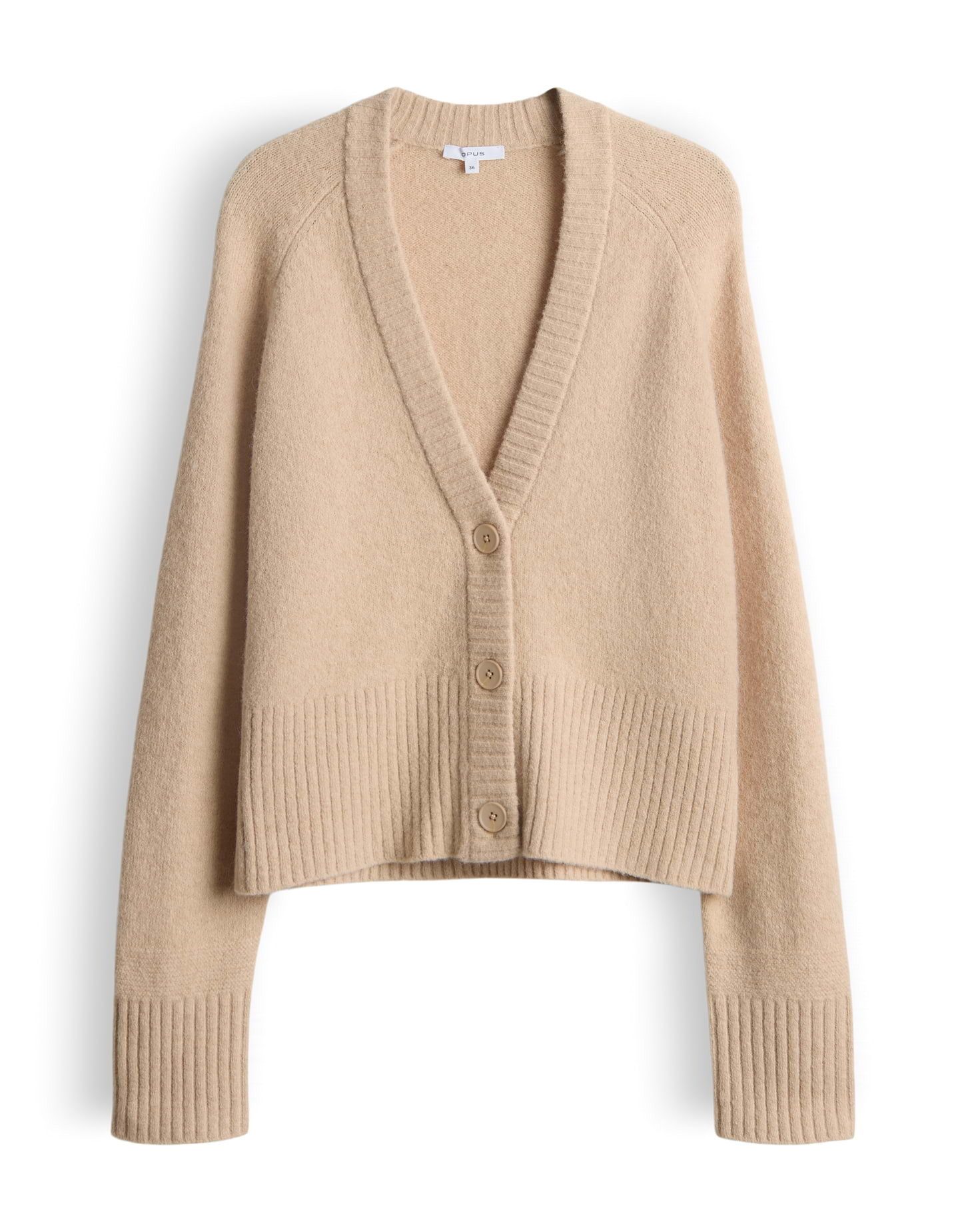 OPUS Cardigan DASSI aus Alpaka Wollmix V-Ausschnitt, weicher Griff, flausch günstig online kaufen