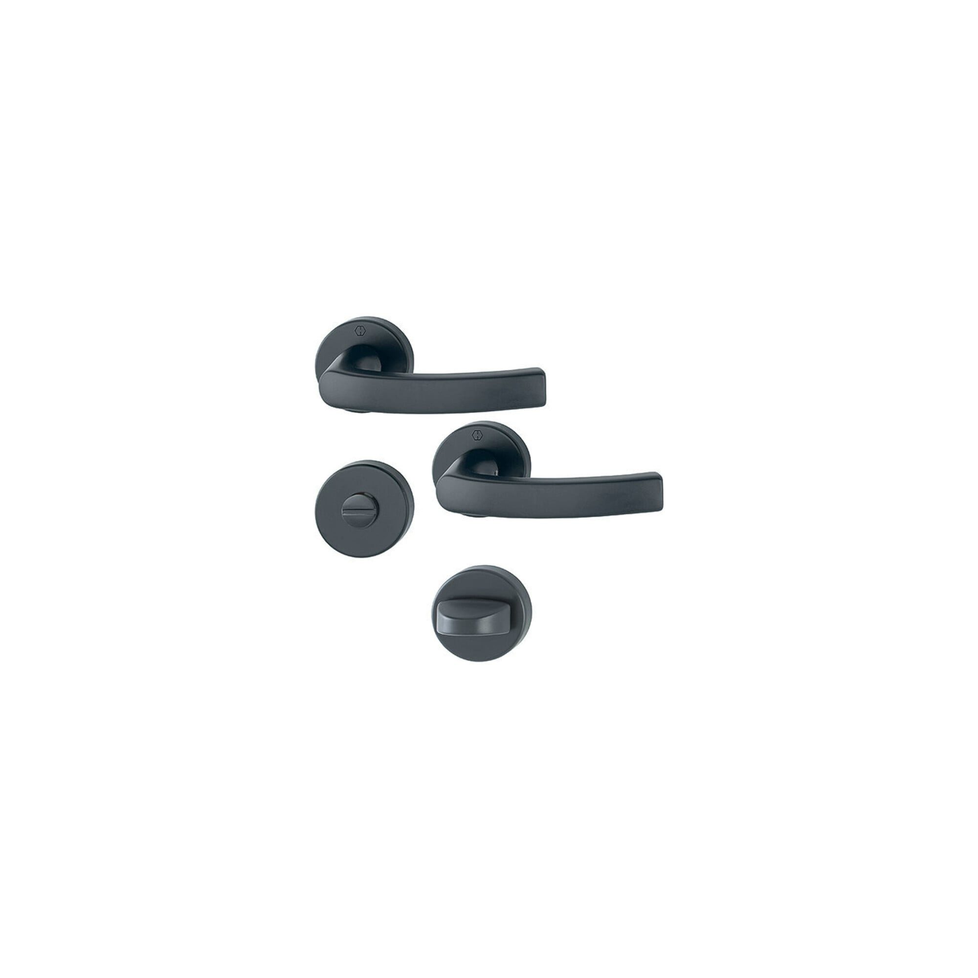 HOPPE Drückergarnitur HOPPE Rosetten-Garnitur 199/42KB/42KBS, F9714M,WC,37-47