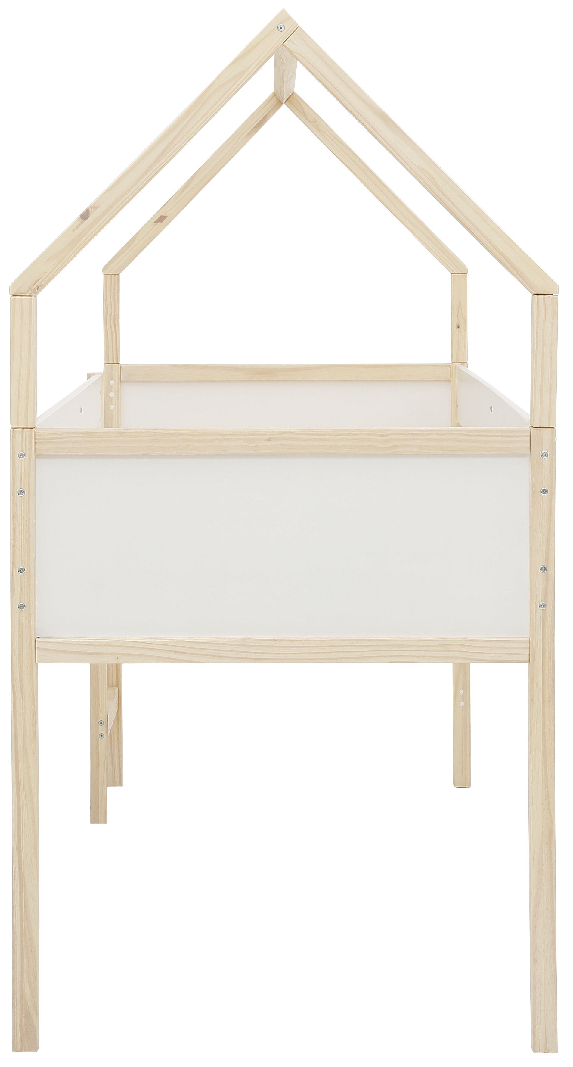 OTTO home Hochbett Janne Kiefernholz, Einzelbett, inklusive Holzleiter, Liegefläche 90x200 cm