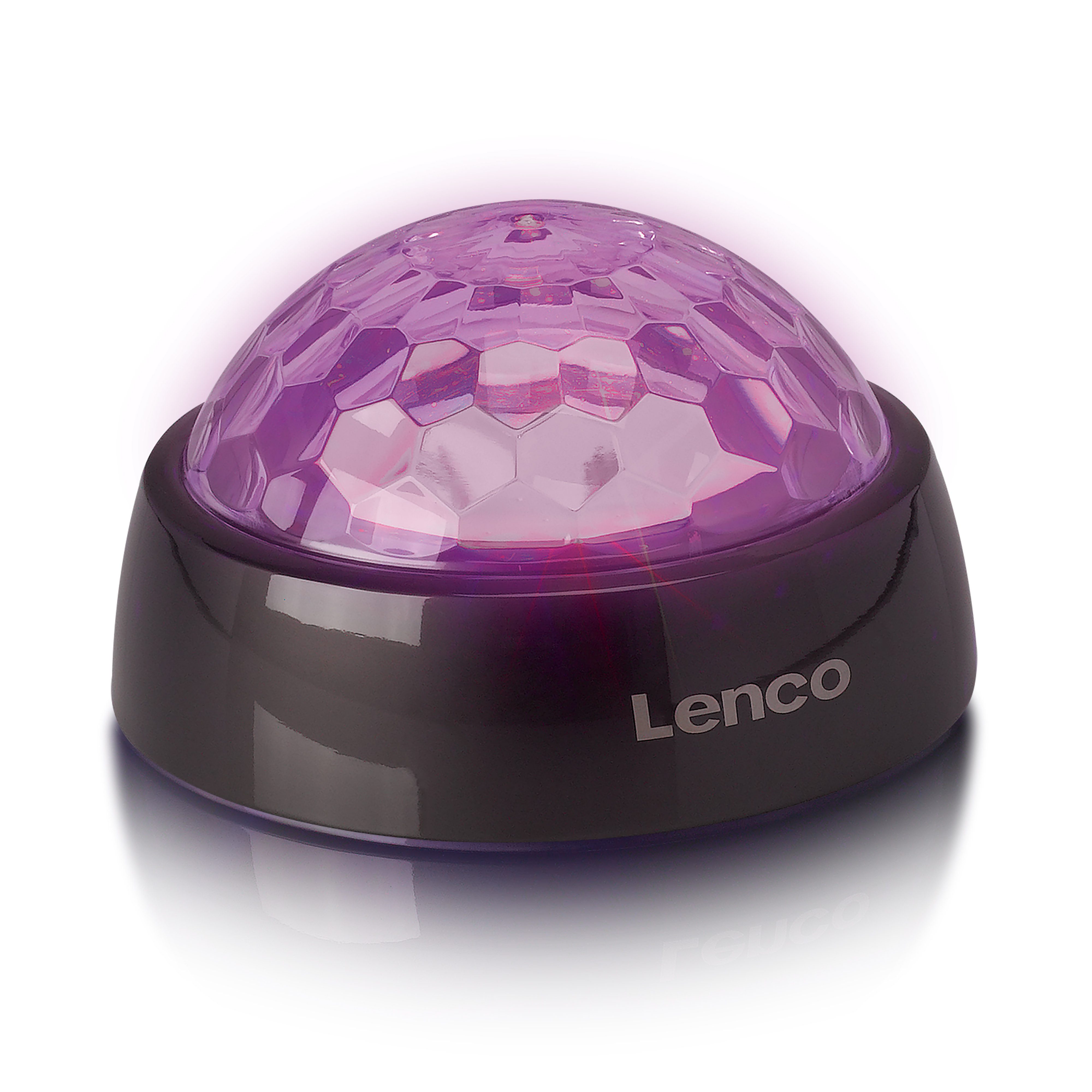 Lenco TTA-180TN Plattenspieler (Plattengewicht 250g (Titan), RGB-Lichtshow, 8h Akku, USB-C)