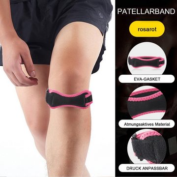 Rnemitery Kniebandage Patella Tendon Knee Strap, Patellasehnenbandage für Damen Sport (1 Stück), Passt sich gut an und bietet Polsterung zum Schutz der Knie