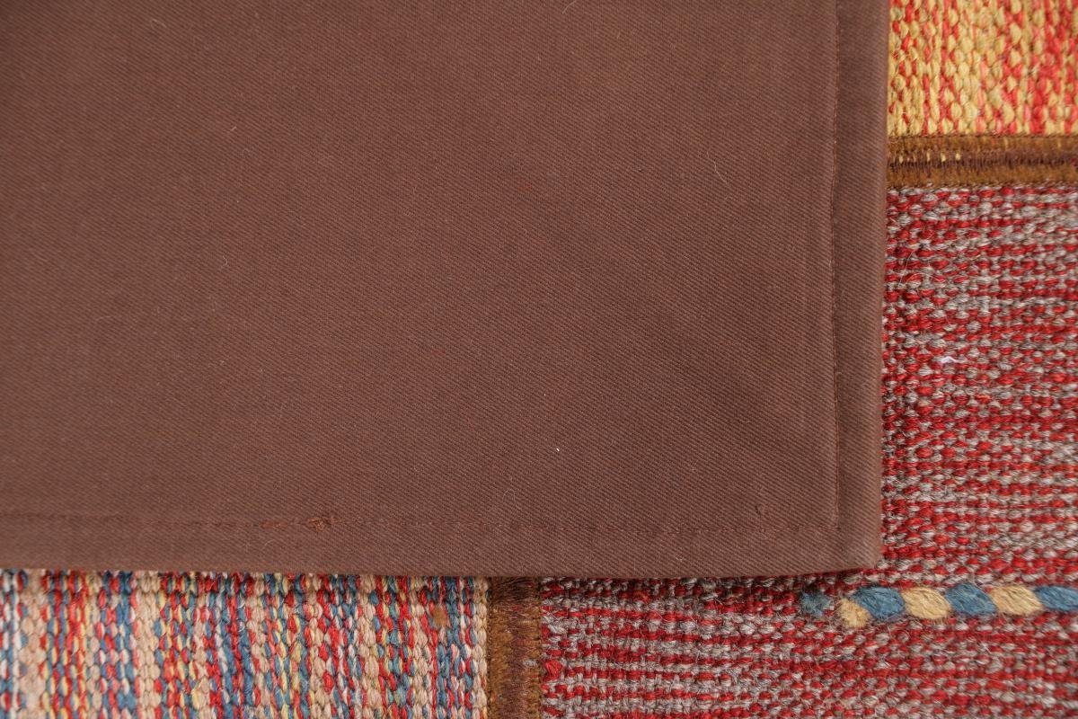 Handgewebter Orientteppich Trading, Patchwork mm 4 / Höhe: Perserteppich, Kelim 138x198 rechteckig, Nain Orientteppich