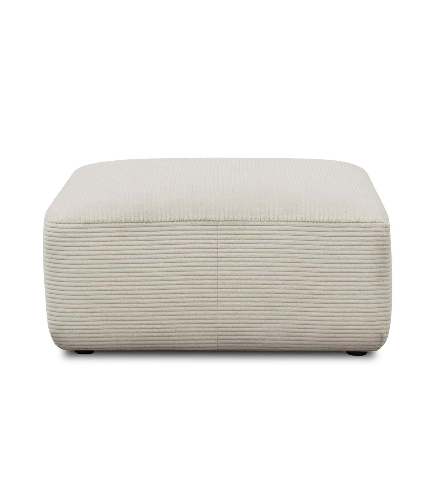 mokebo Ecksofa Sofa Module 'Cubo', in Beige Cord, Sofa-Hocker, passend zum Cubo Sofa, kein Aufbau erforderlich