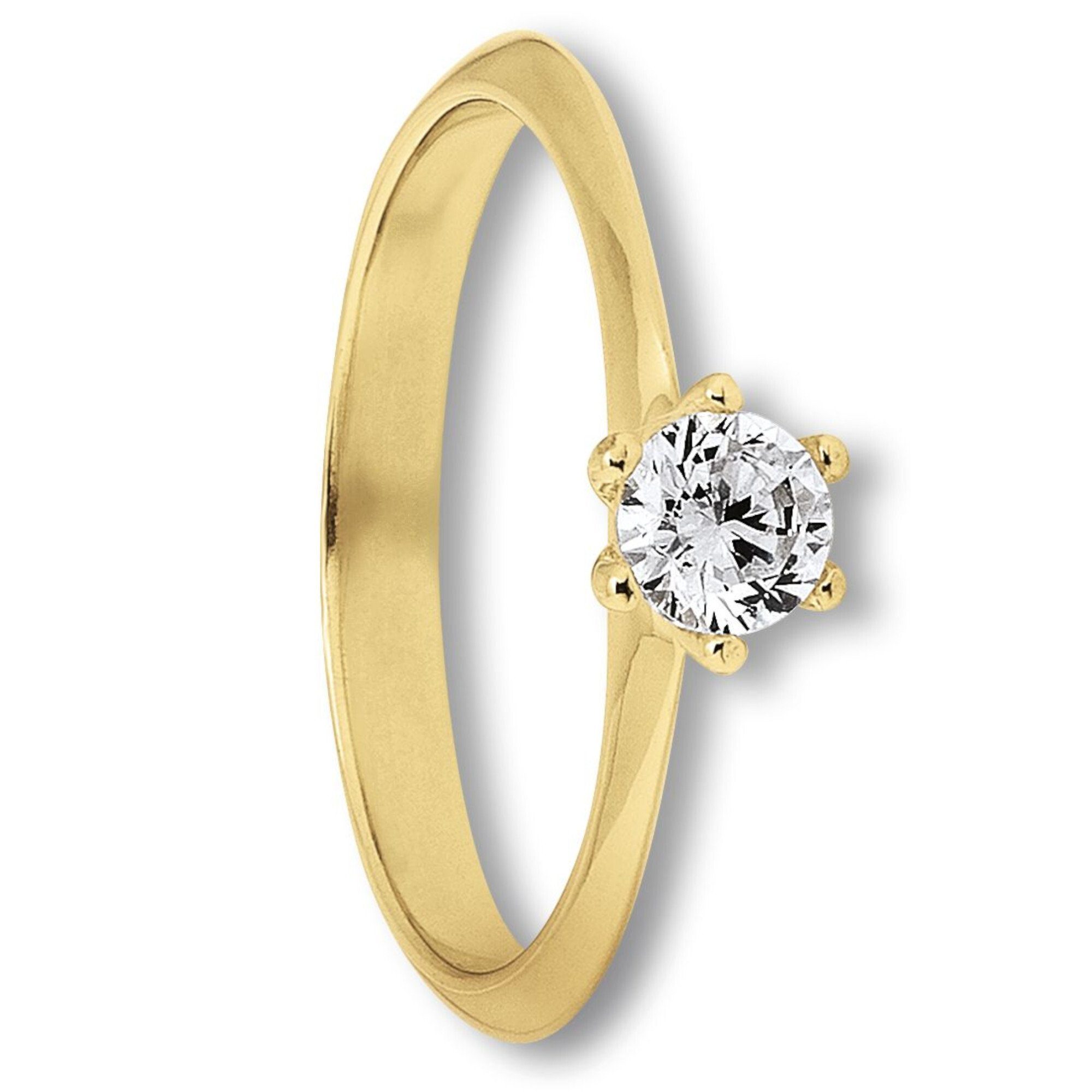 ONE ELEMENT Goldring Zirkonia Ring aus 333 Gelbgold, Ihr persönliches Symbo günstig online kaufen