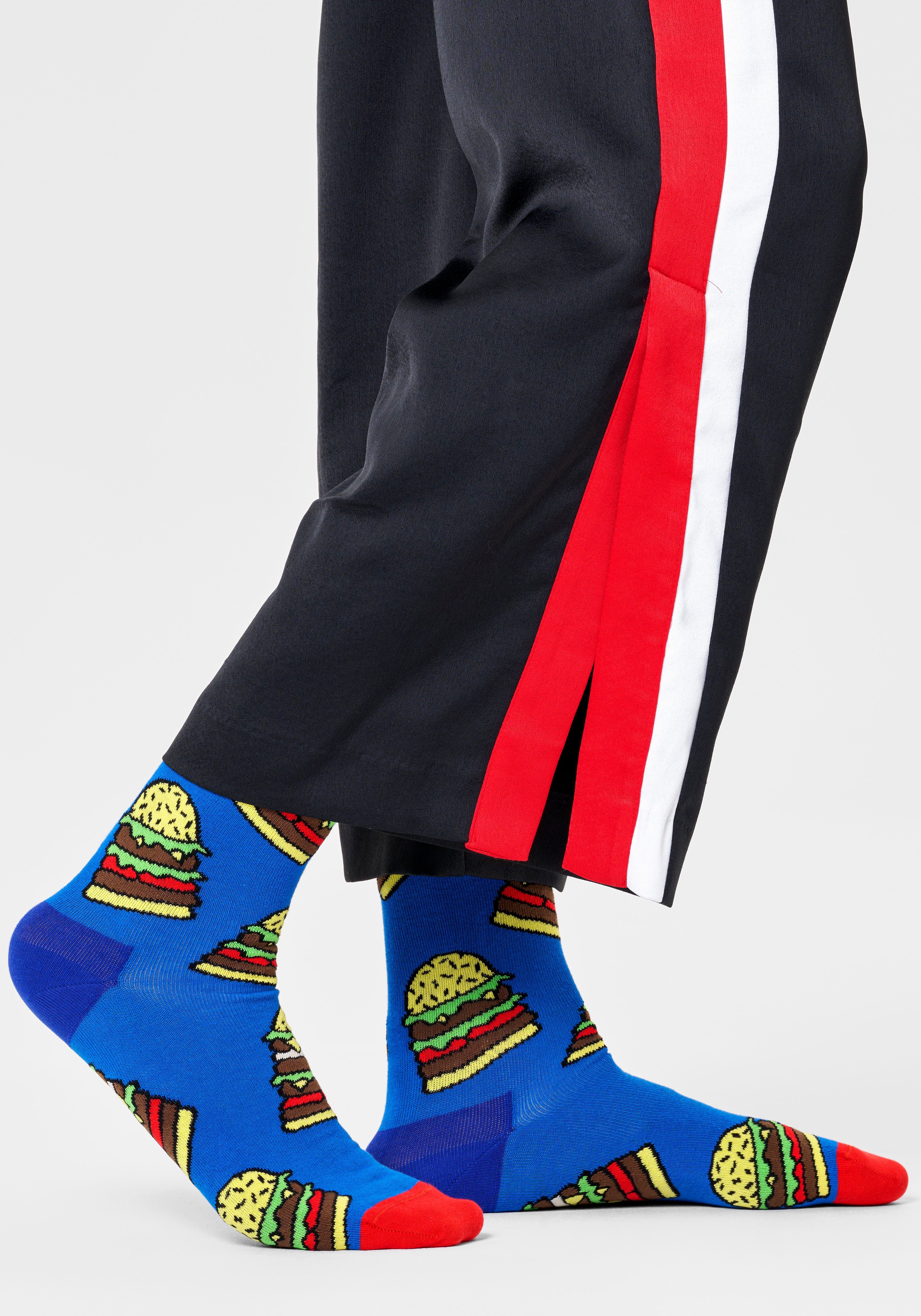 Happy Socks 2-Paar) Socken Socks (Packung, Burger
