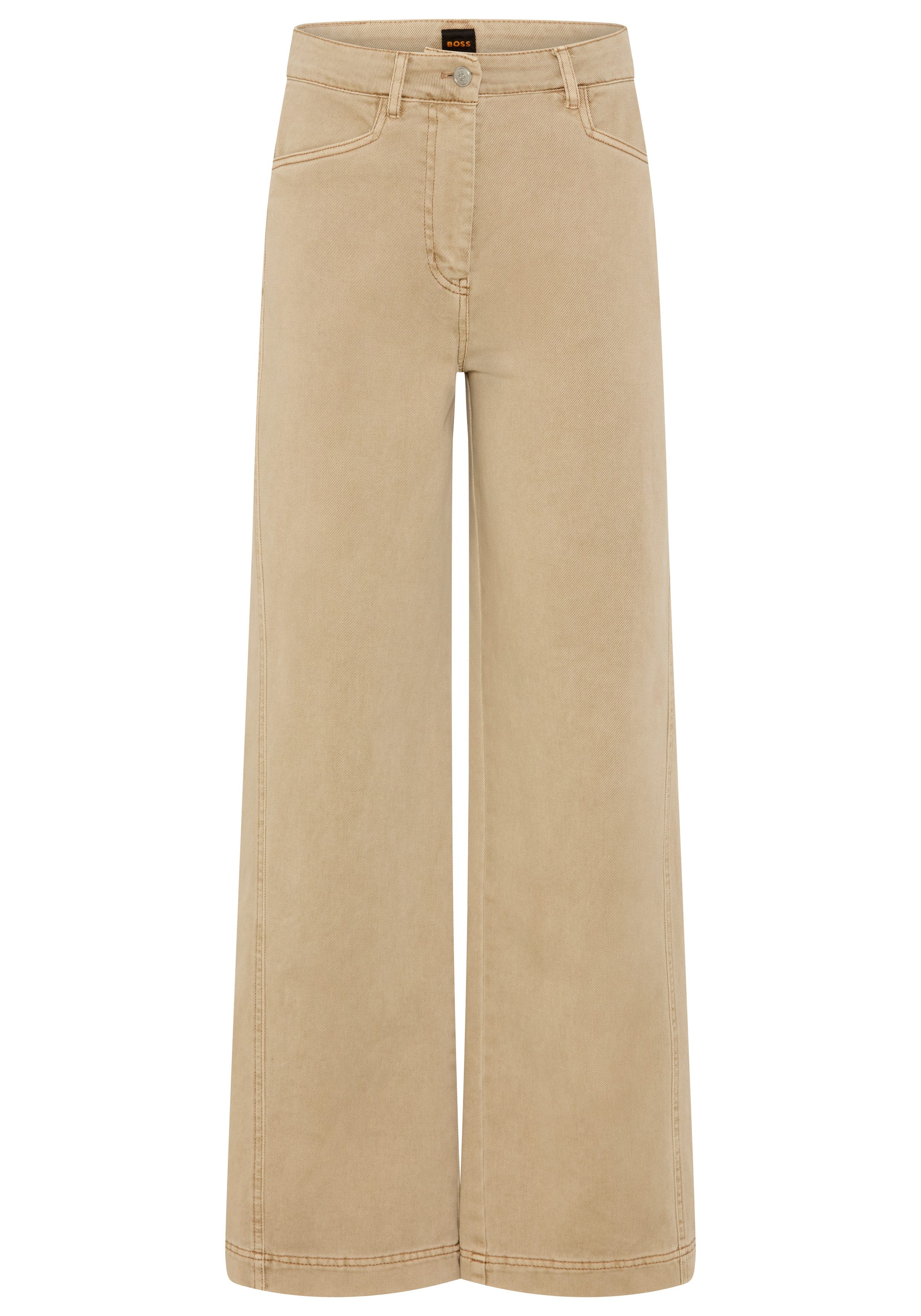 BOSS ORANGE Webhose TMarlina Premium Damenmode mit weitem Bein, 4-Pocket-Design