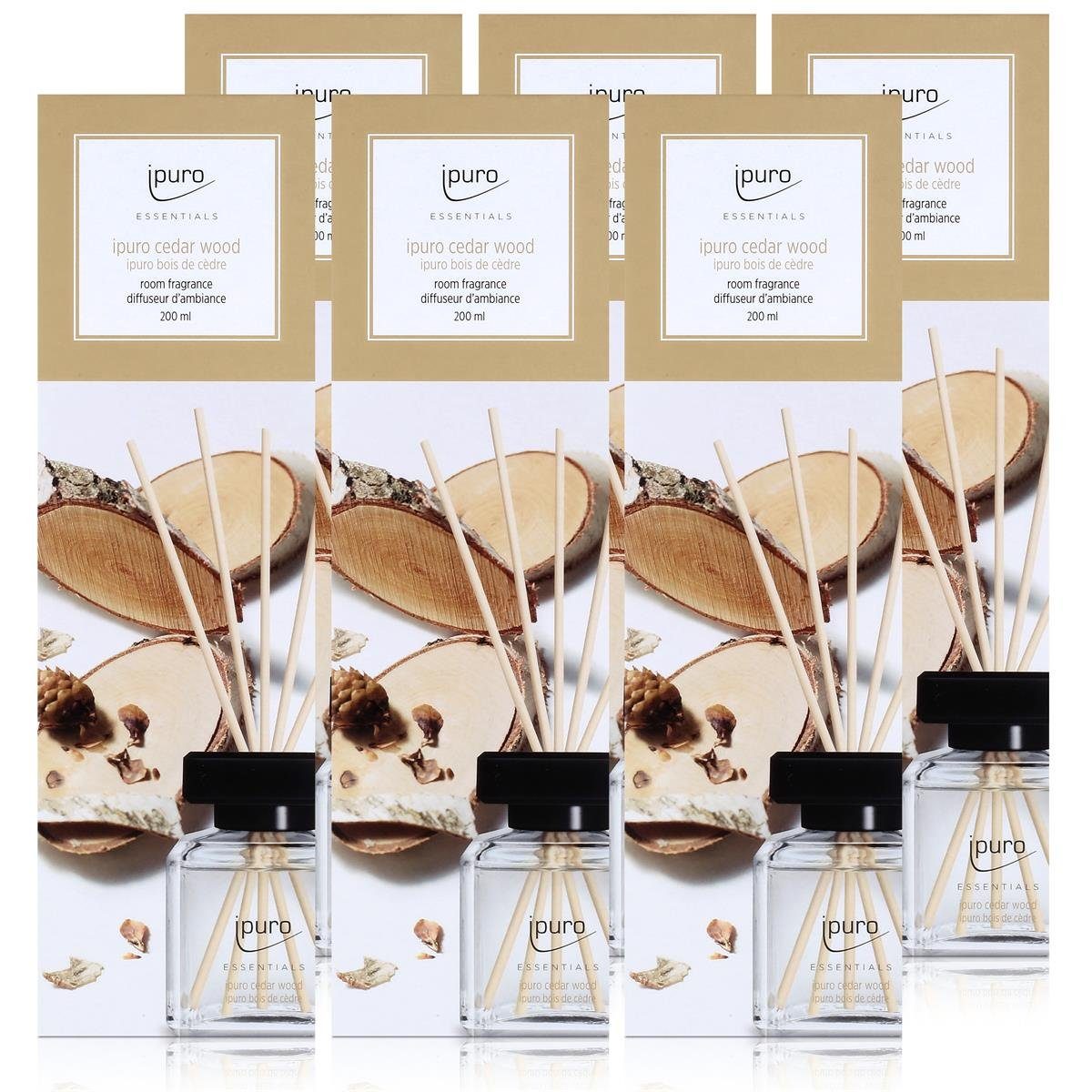 IPURO Raumduft Essentials by Ipuro Cedar Wood 200ml (6er Pack)