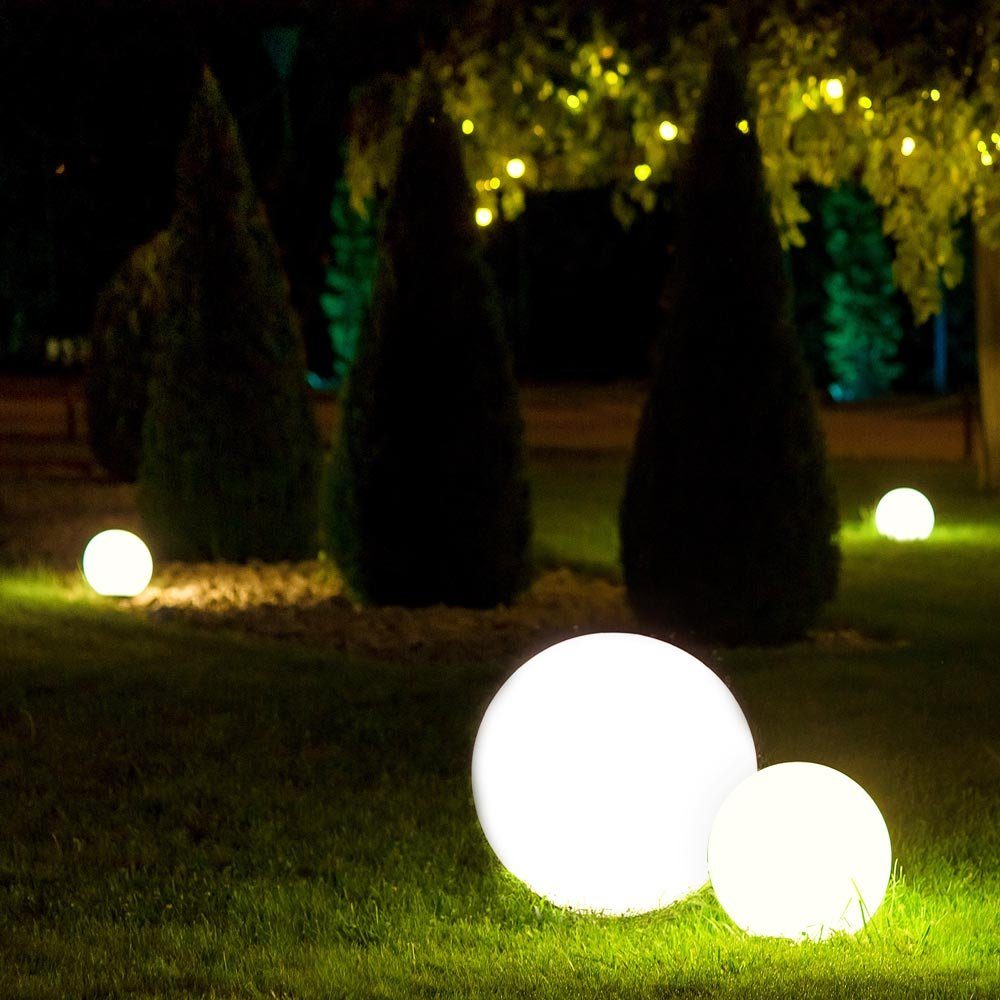 s.LUCE pro Globe Set Lampes boules de jardin » Set de 3 petits