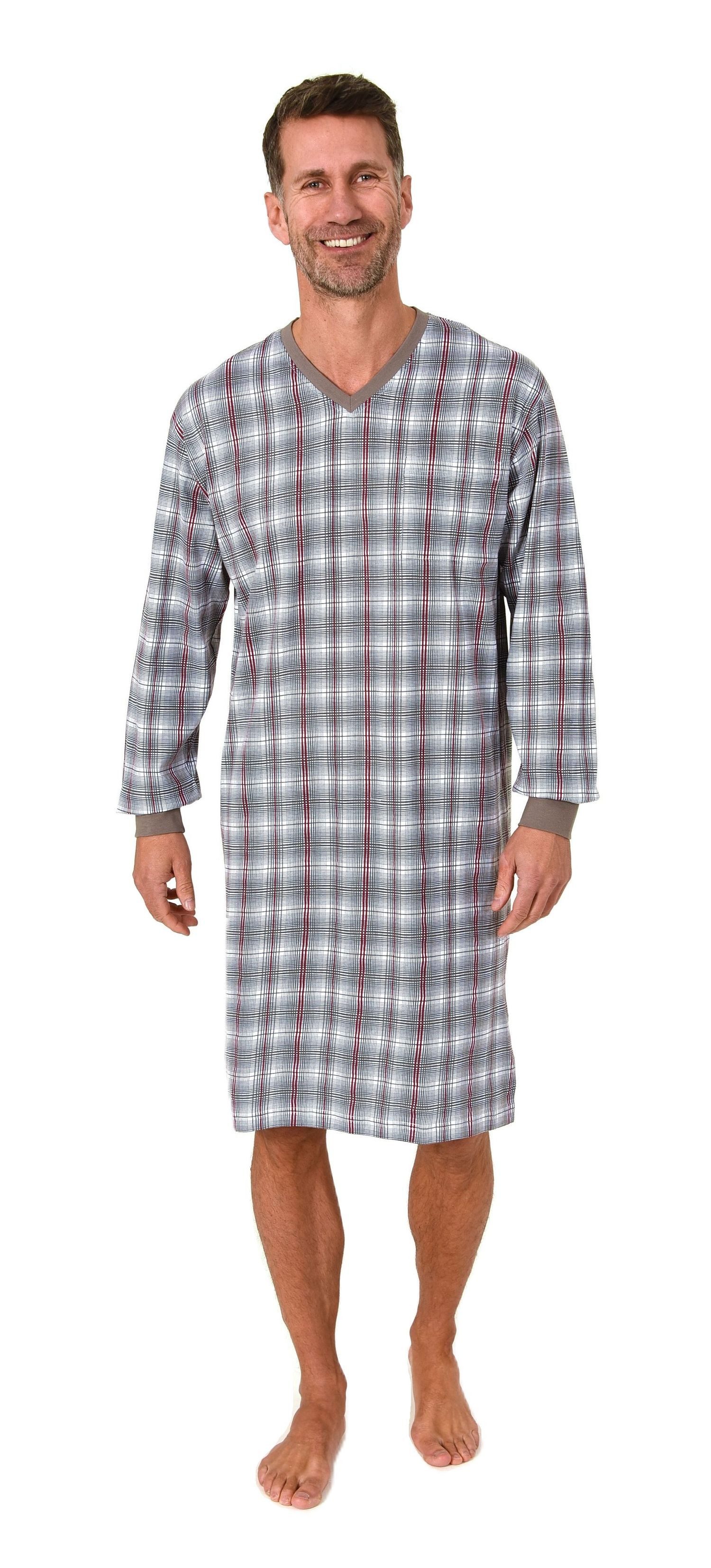 Normann Pyjama Normann Herren langarm Nachthemd mit Bündchen – auch in Über günstig online kaufen