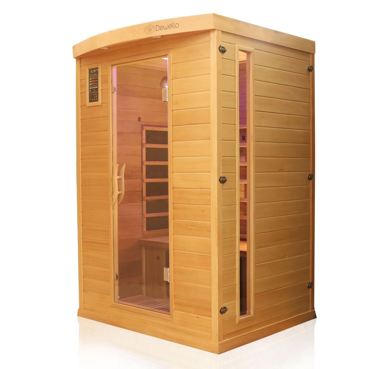 Dewello Infrarotkabine PIERSON PRO H/Z, 2 Personen, 3 DUO-Strahler 2 Vollsp günstig online kaufen
