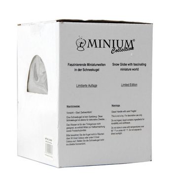 MINIUM-Collection Schneekugel Schneekugel Reh silber PURE-Line weiß 100mm breit
