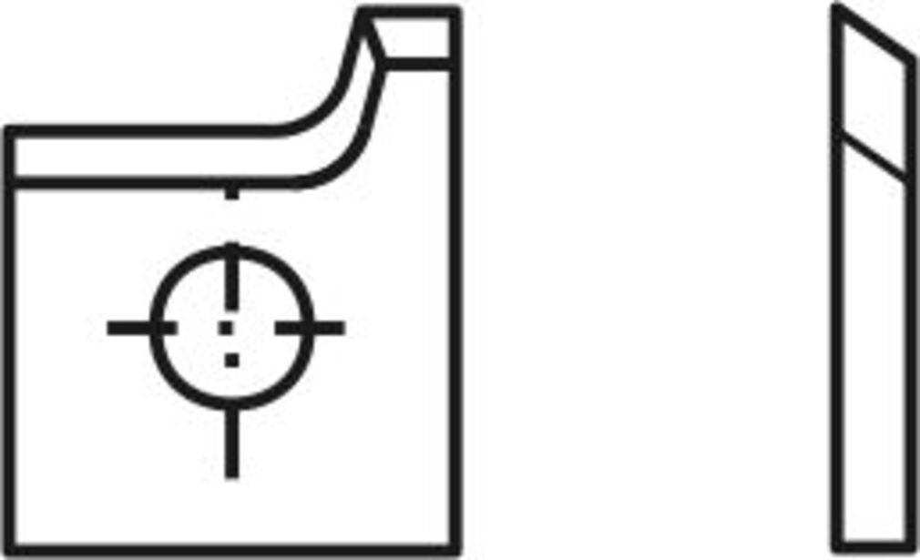 d=4,0mm 19,6x15,2x2,0mm R=2 25 T03SMG 10 Wendeplattenfräser Blankett Stück Tigra