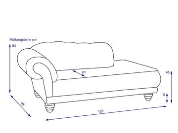 SANSIBAR Living Sofa Recamiere SANSIBAR AARHUS (BHT 190x85x97 cm) BHT 190x85x97 cm beige
