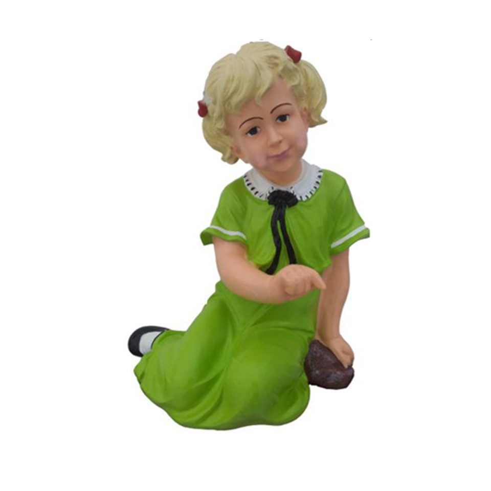 Xlmoebel Dekofigur Statue Mädchen 48 cm Skulptur für Garten und Dekoration, Made in Europa
