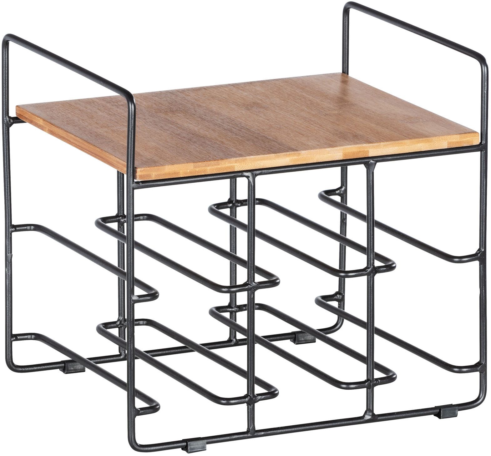 WENKO Weinflaschenhalter Modell Loft, Flaschenregal für 6 Flaschen mit Abla günstig online kaufen