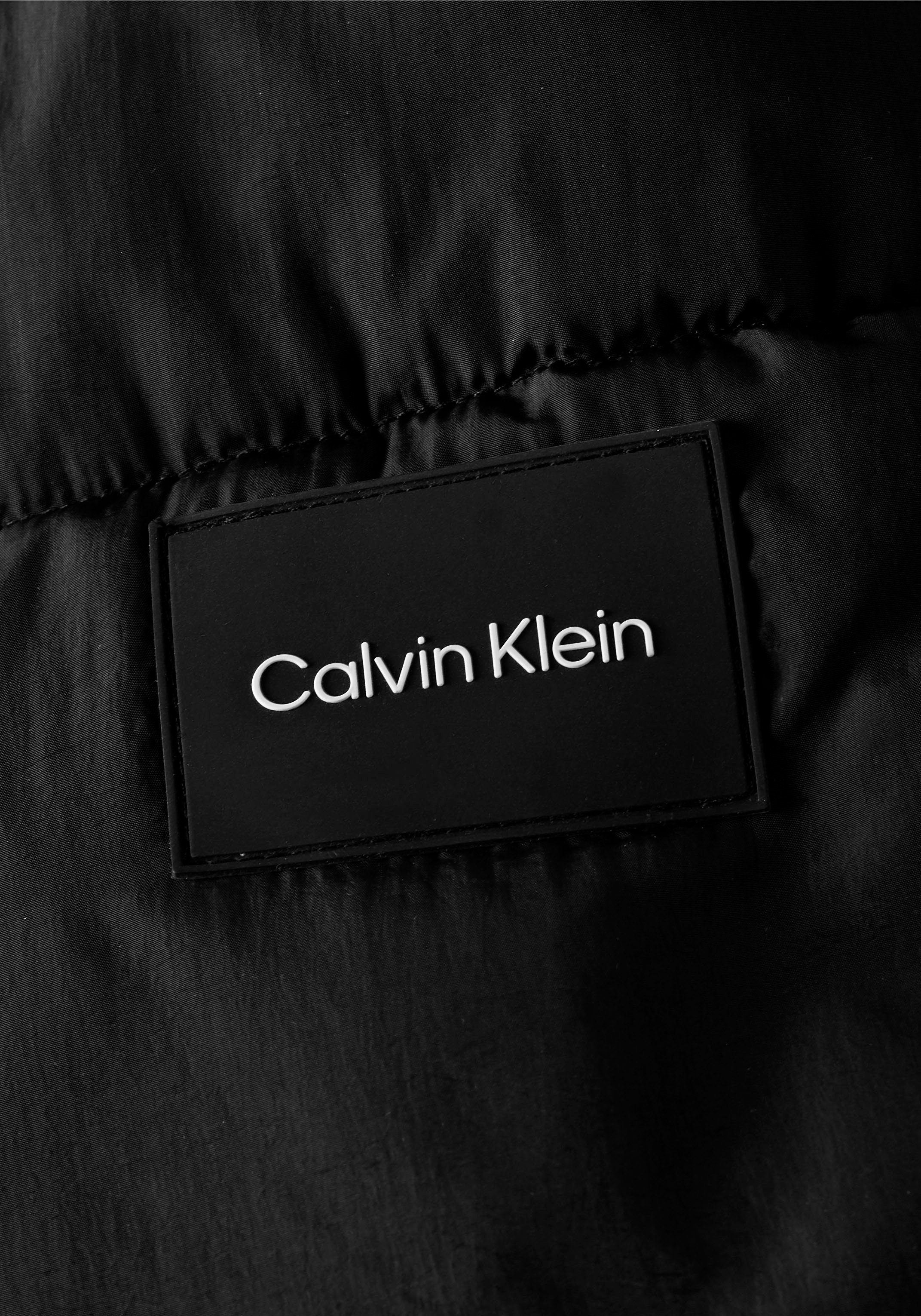Calvin Klein Big&Tall Steppjacke BT_CRINKLE Markenlabel NYLON mit JACKET black PUFFER