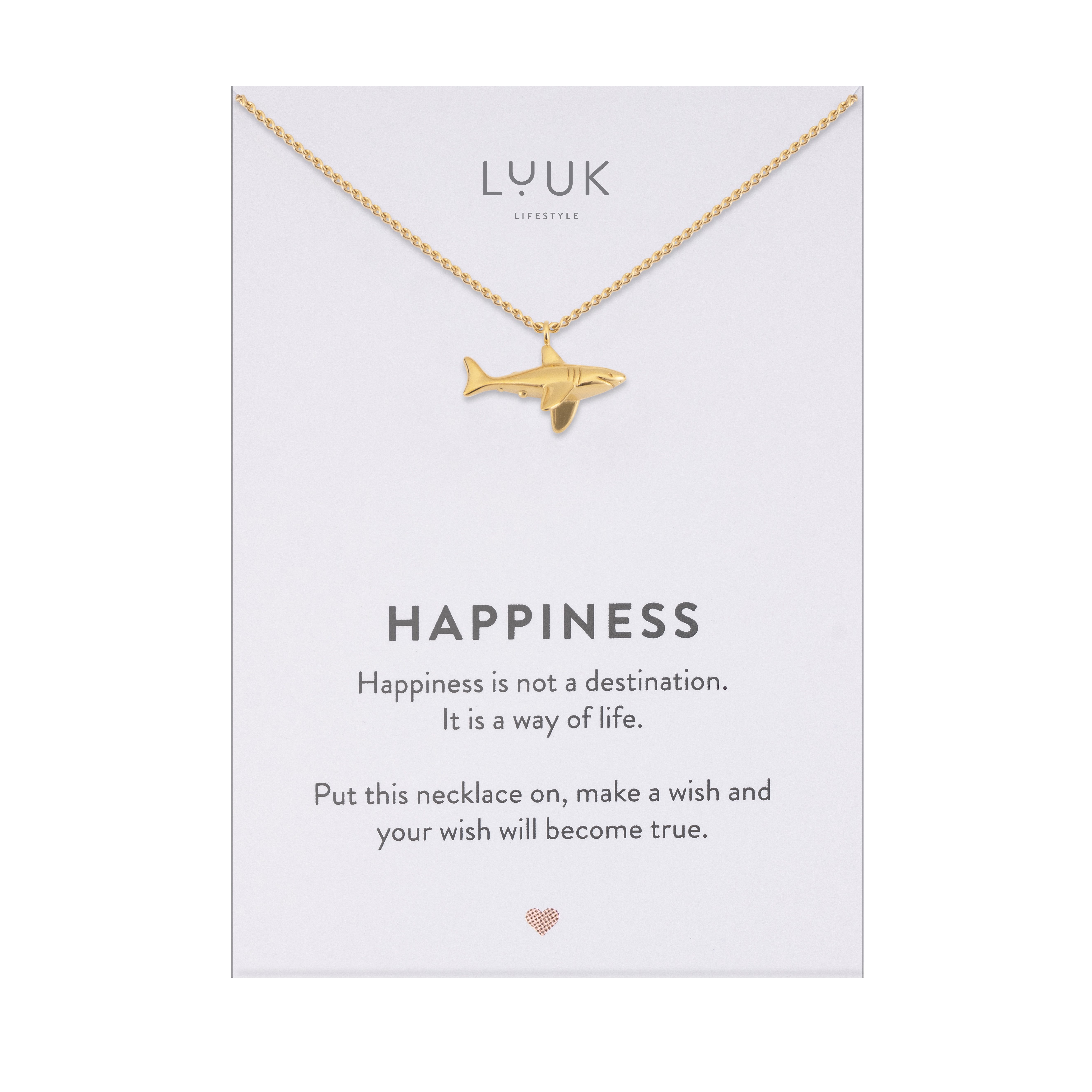 LUUK LIFESTYLE Kette mit Anhänger Hai, wasserfeste Edelstahl Halskette günstig online kaufen