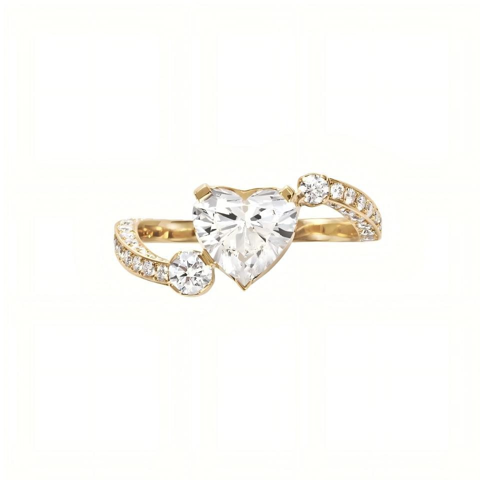 Jumpeak Diamantring Diamantring 1ct/2ct,D,VS1,Ring Damen,Verlobungsring,Lab Grown Diamant, 14K Gold,Trauring,Promise Ring,Geschenk Schwester,geschenk für frau