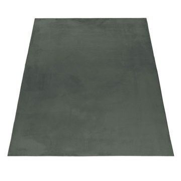 Teppich, Homtex, 60 x 110 cm, Weicher Hochflor Teppich Einfarbig, Felloptik, Flauschig, Rutschfest