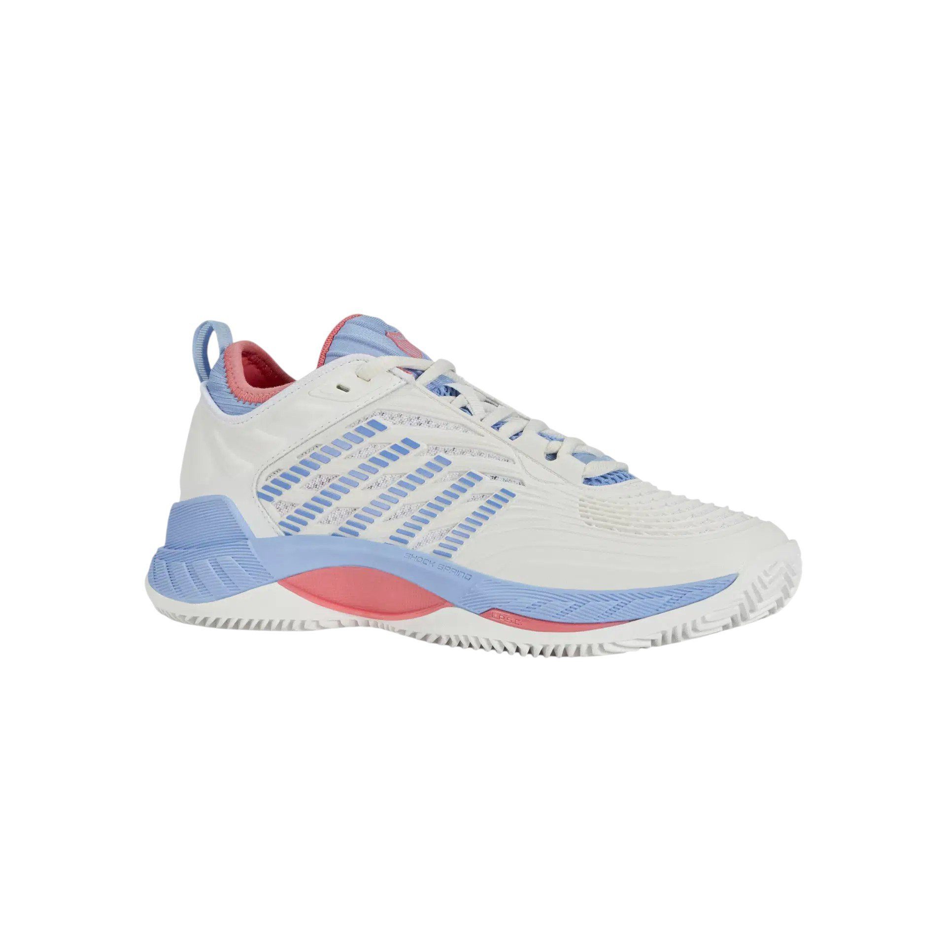 Hypercourt Supreme 2 HB Clay/Sandplatz weiss/hellblau/pink Damen Tennisschuh