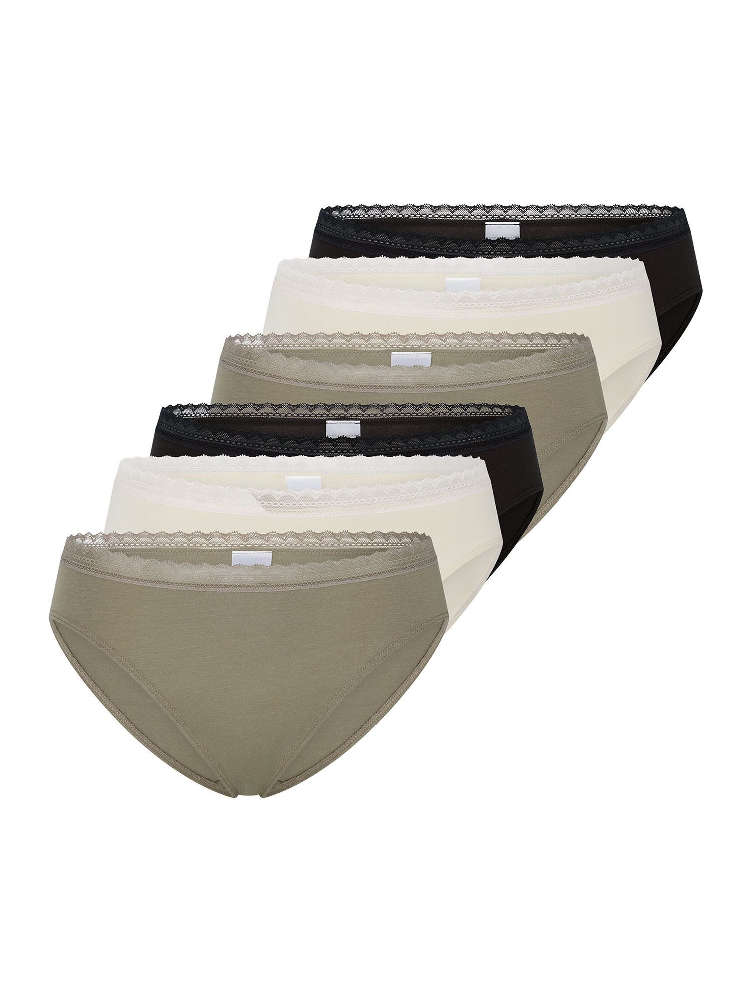Schiesser Rioslip Modern (6-St) Rio Slip, Mittelhoher Slip, Rioslip