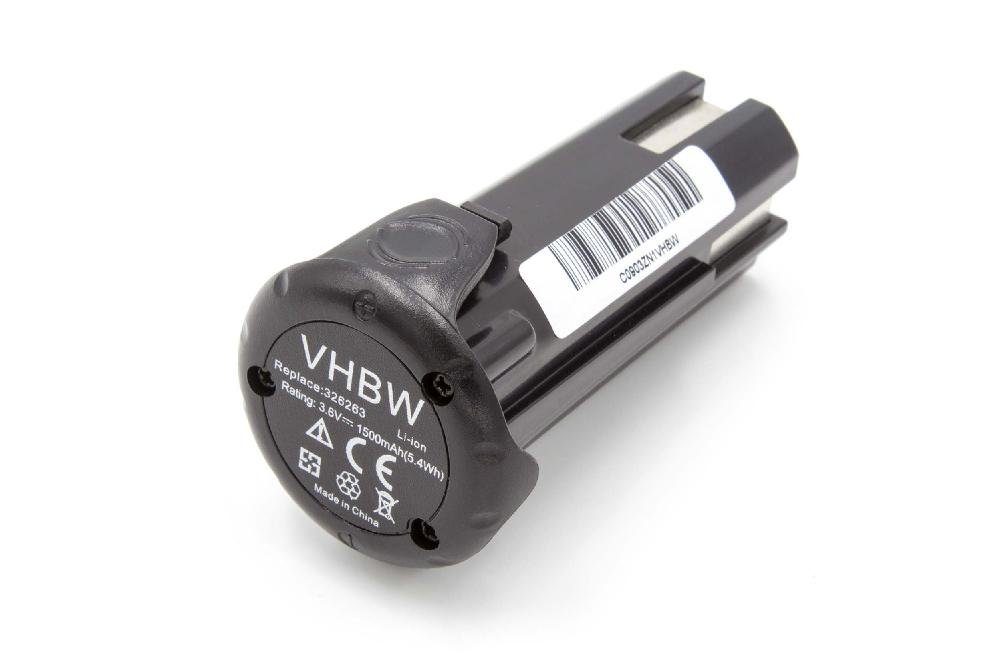 vhbw kompatibel mit Hitachi Hikoki NT 65GS, NT65GBP9, NT65GSP9 Akku Li-Ion 1500 mAh (3,6 V)