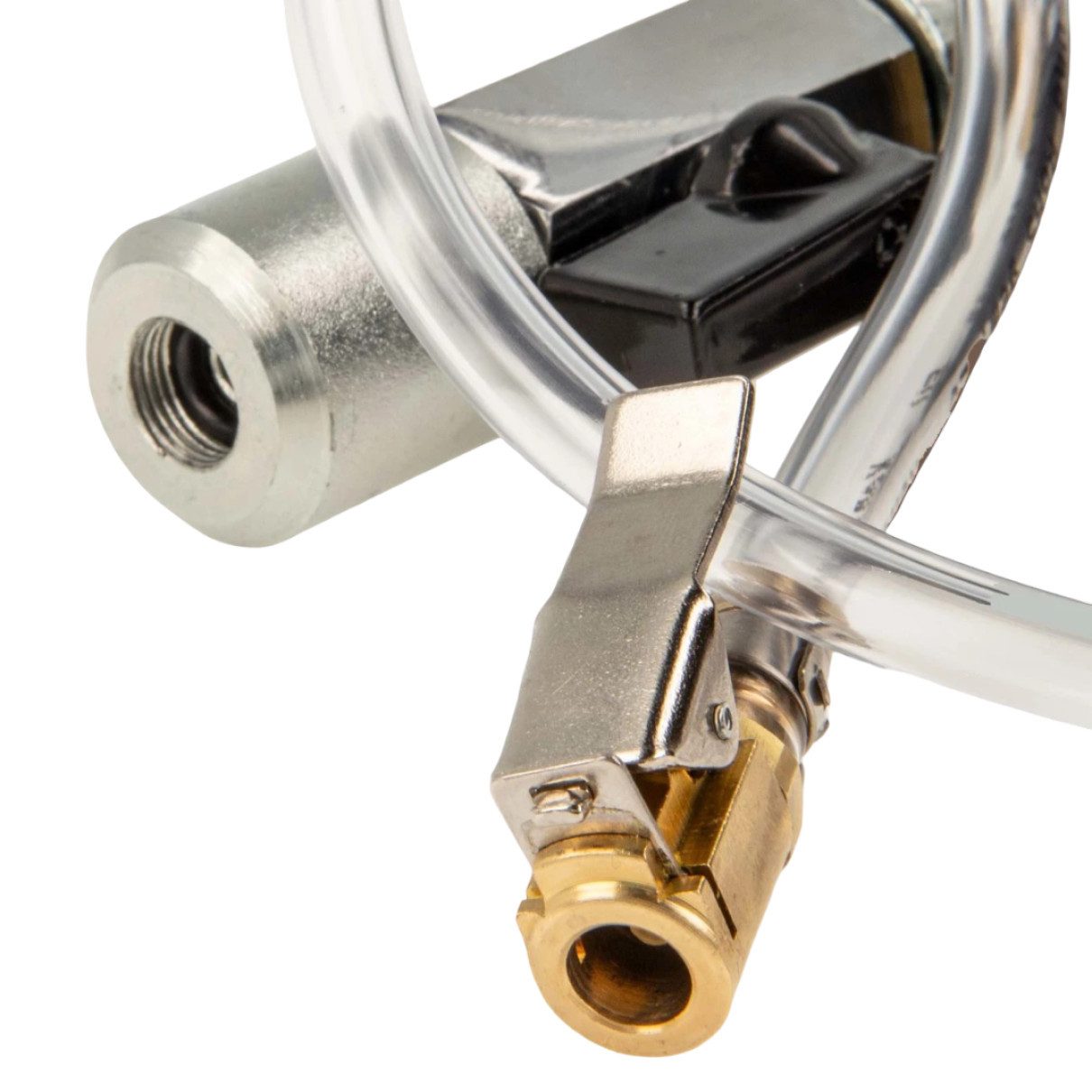 Ulith Anschlussstück Anschlussadapter, (Adapter, 1-tlg., für Gefässfüller), mit Absperrvorrichtung und Manometer