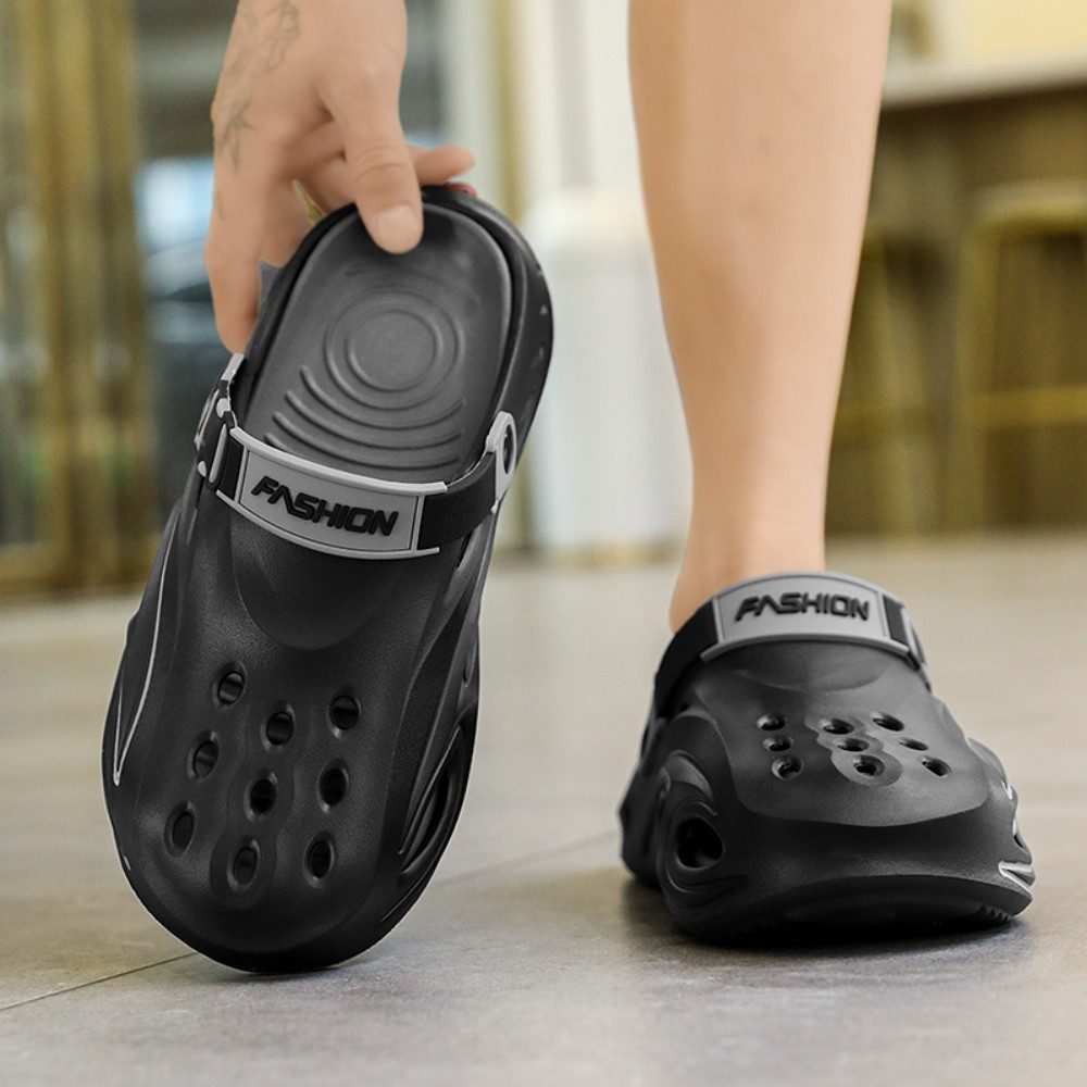 HUSK'SWARE Herren EVA Clogs mit sportlichem Design Clog (Vielseitig einsetzbar, Verstellbarer Fersenriemen) Leicht & bequem Atmungsaktive Lochstruktur