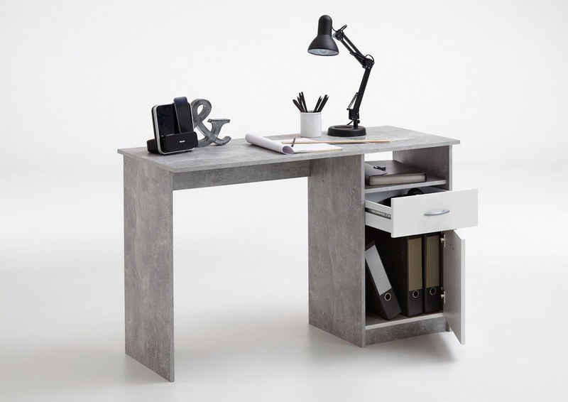 FMD Schreibtisch Jackson, mit 1 Schubkasten und 1 Tür