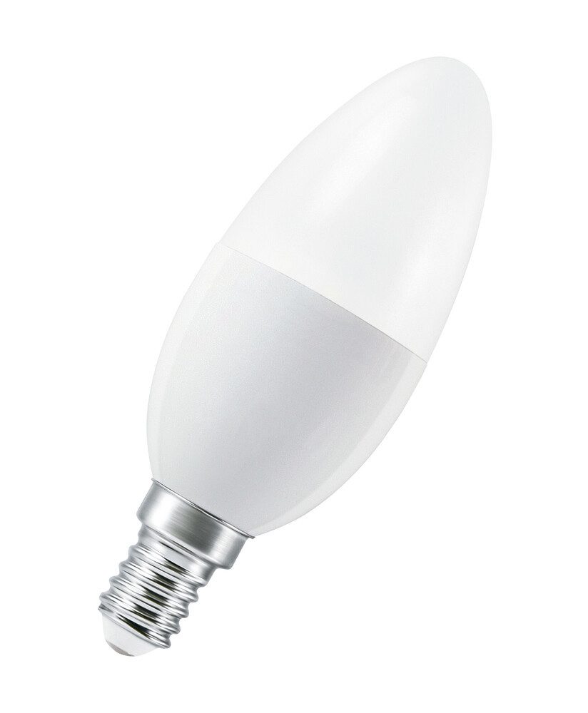 Ledvance LED-Leuchtmittel E14, 4,9W, 2700K, 470lm, Kerze, warmweiß, E14, warmweiß