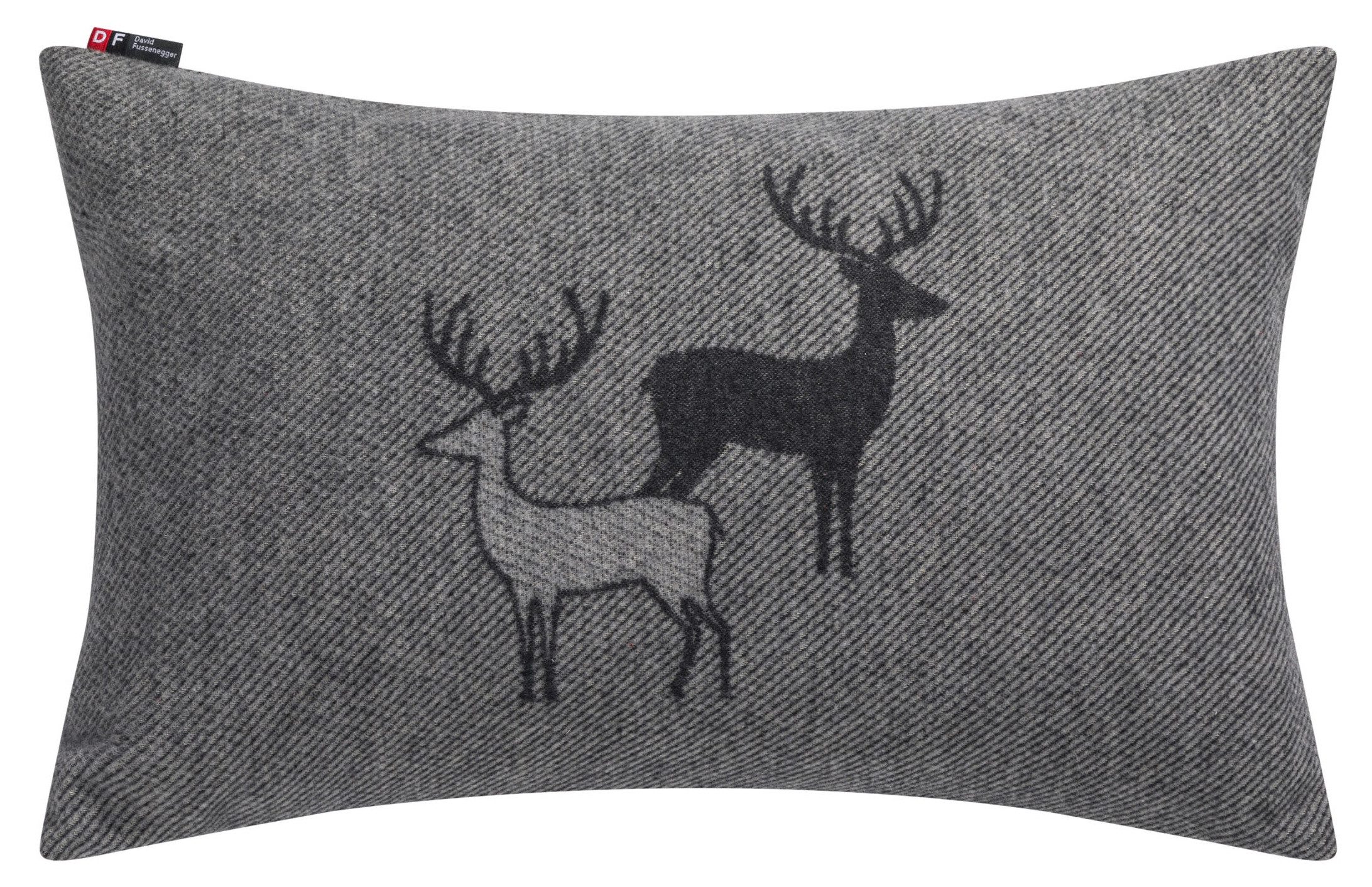 DAVID FUSSENEGGER Kissenhülle Silvretta 'Hirschrudel' 40 x 60 cm günstig online kaufen