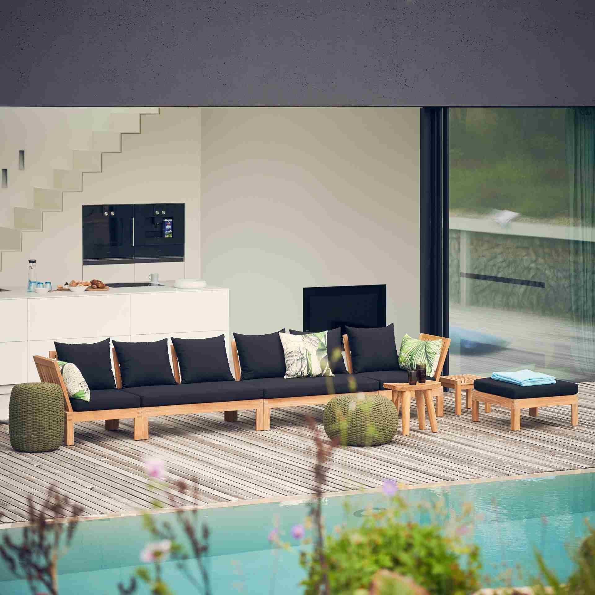 jankurtz Beistelltisch Lounge Korfu Beistelltisch aus Teakholz