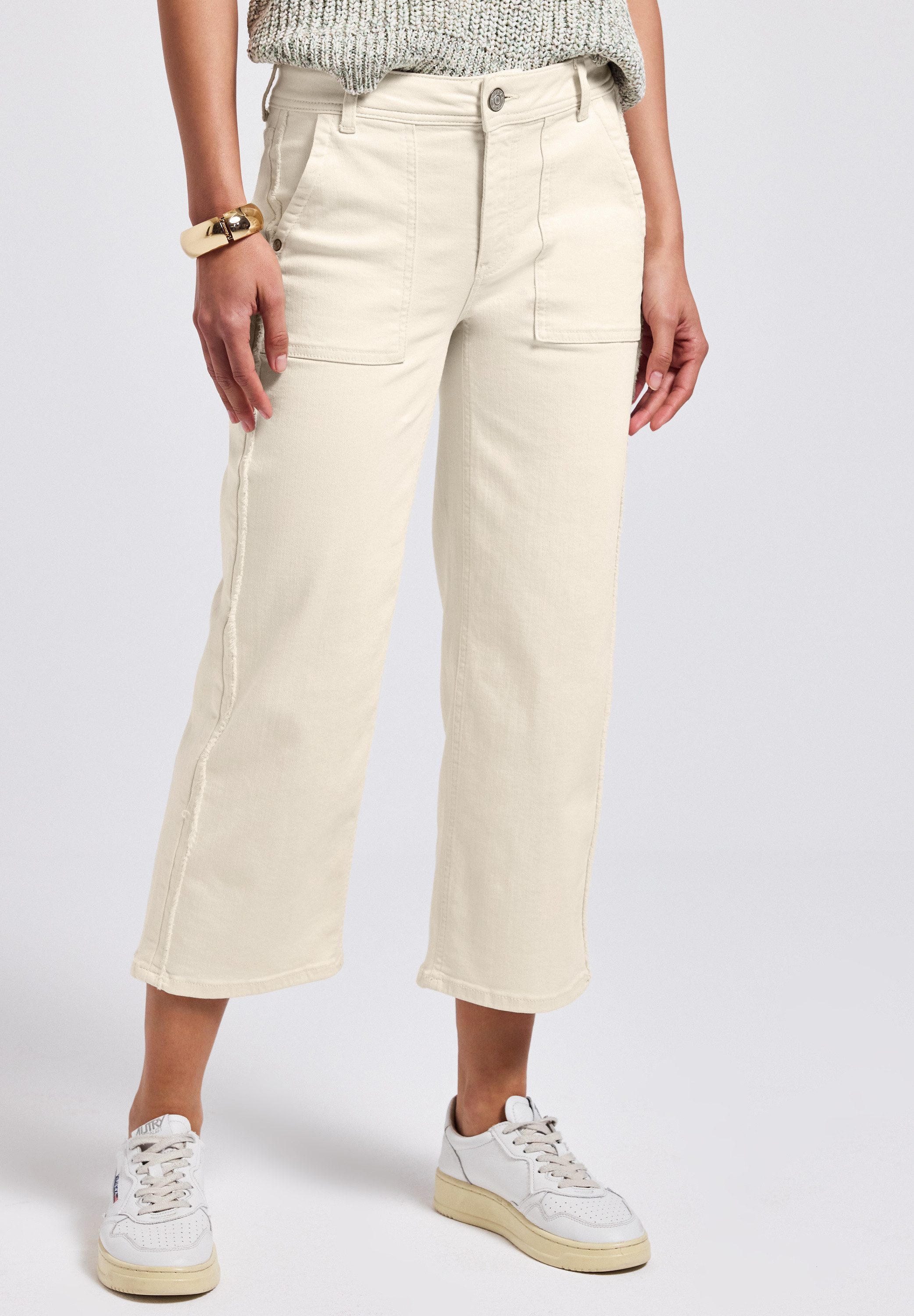STREET ONE Weite Jeans Middle Waist günstig online kaufen
