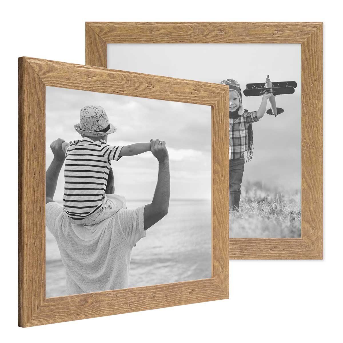 PHOTOLINI Bilderrahmen 2er Set Strandhaus Rustikal günstig online kaufen