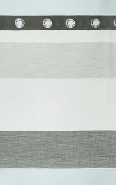 Scheibengardine Streifen, LYSEL®, (1 St), transparent, HxB 65x100cm