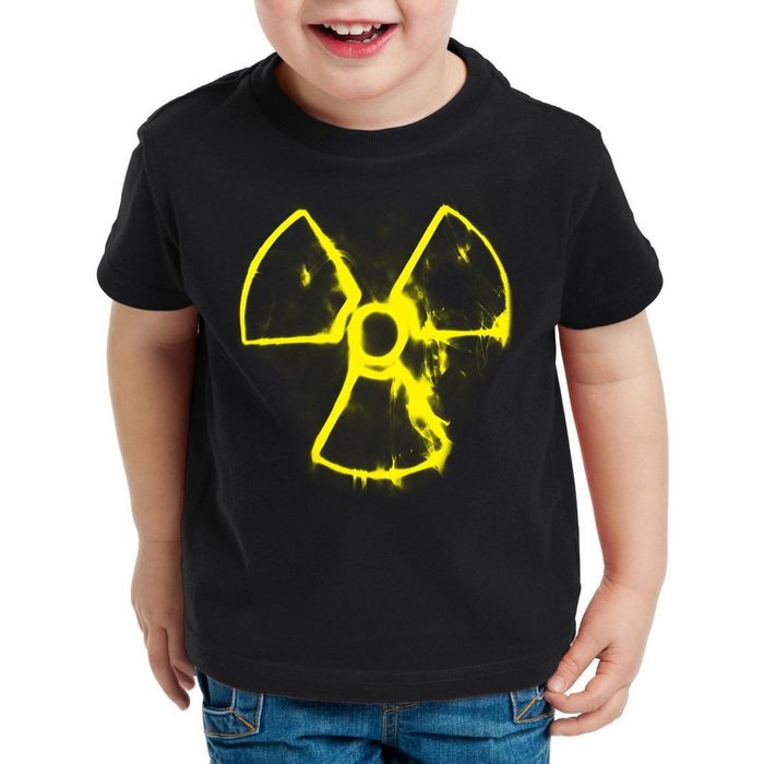 style3 Print-Shirt Kinder T-Shirt Nuclear Smoke nein danke akw atomkraft